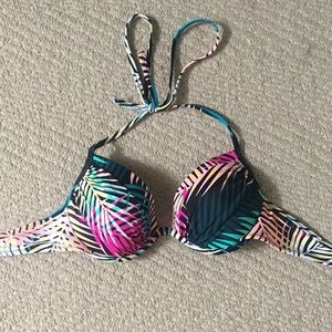 Jungle print bikini top